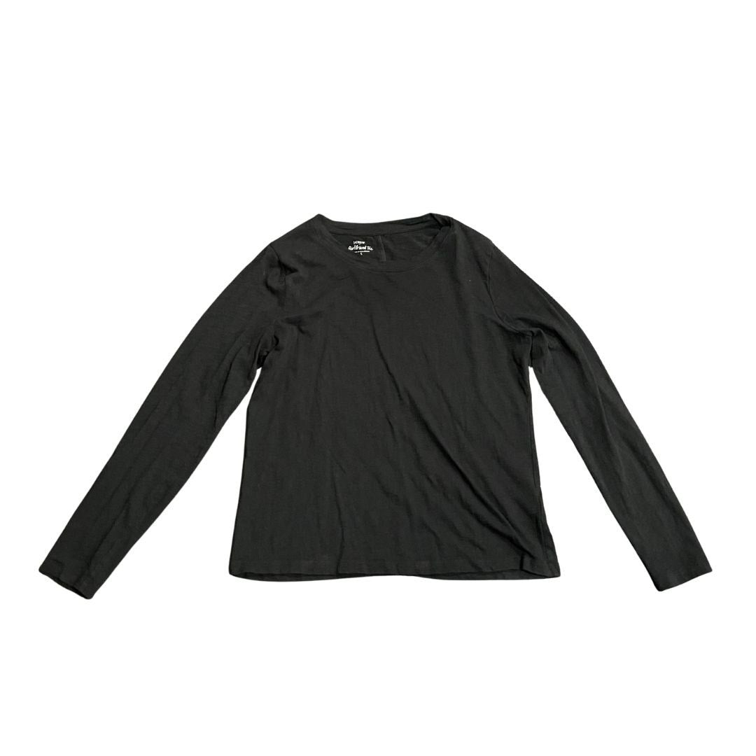 J. Crew Girlfriend Long Sleeve Tee Lot of Three White Green Black SZ L Casual