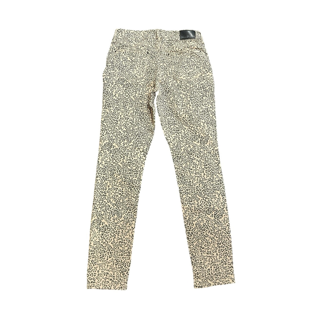 Seven7 Tummyless High Rise Stretch Leopard Print Skinny Jeans Pants SZ 10 Chic