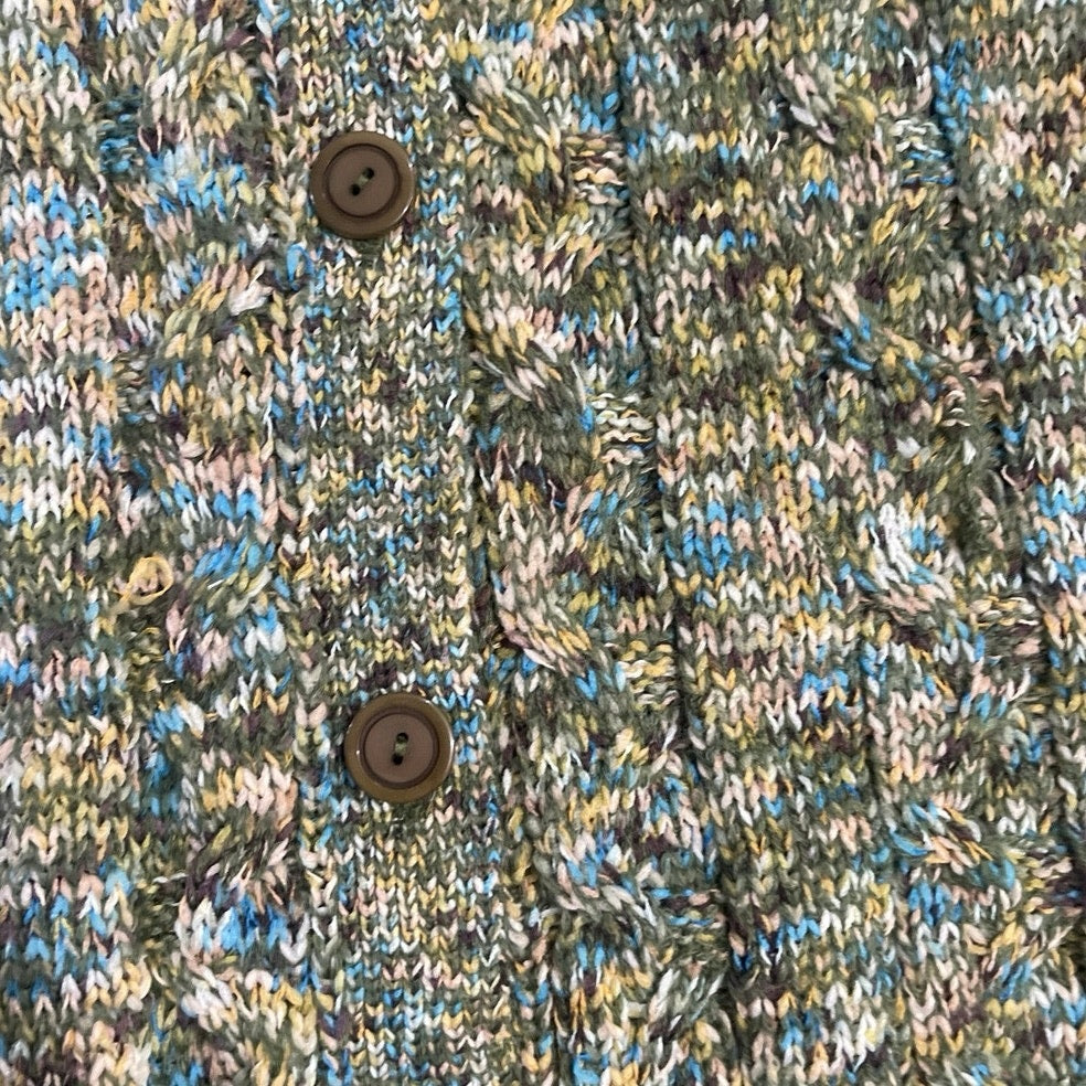 Dressbarn Crewneck Button Chunky Knit Cardigan Sweater Size Large Grandmacore