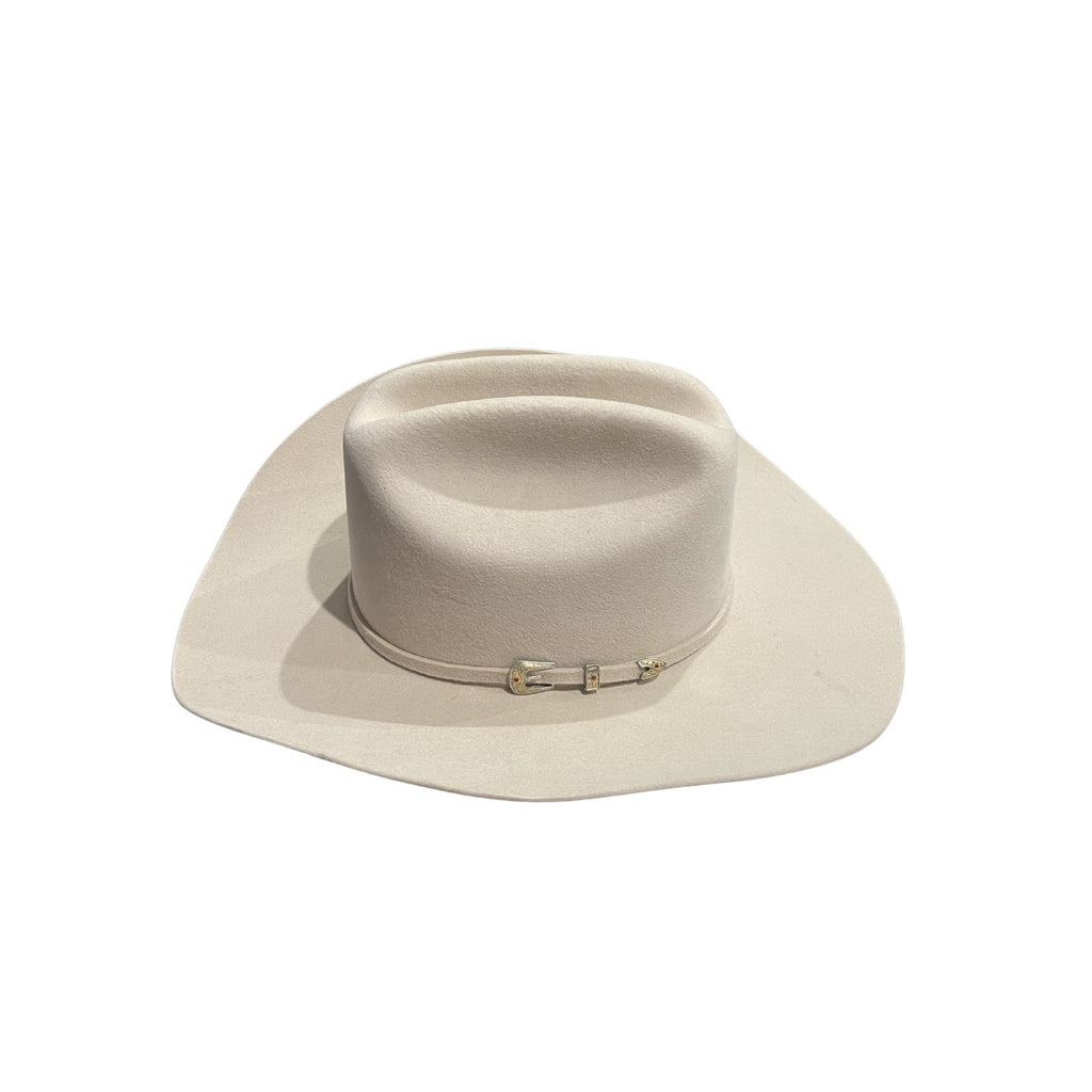 Cristeros Silverbelly Felt Cowboy Hat 7 3/8 Cattleman Crown Western Brim Rancher