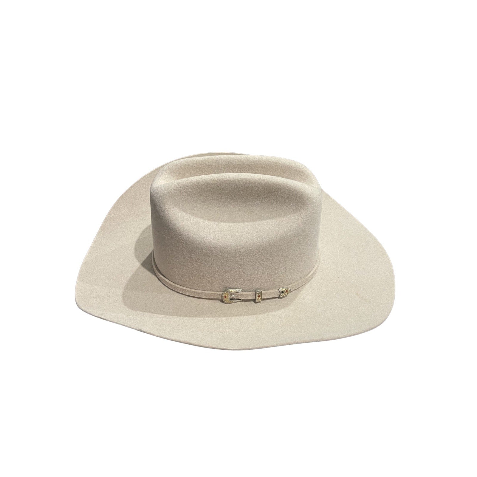 Cristeros Silverbelly Felt Cowboy Hat 7 3/8 Cattleman Crown Western Brim Rancher