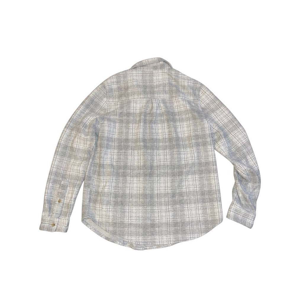 Beachlunchlounge Women Sally Shacket Plaid Long Sleeve Size Medium Flannel