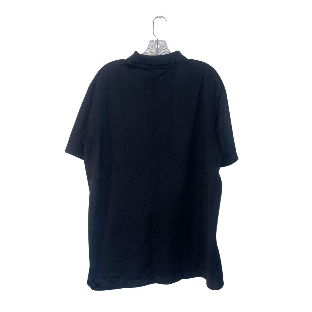 Uniqlo Black Polo Short Sleeve Shirt Size XL Preppy Casual Collar