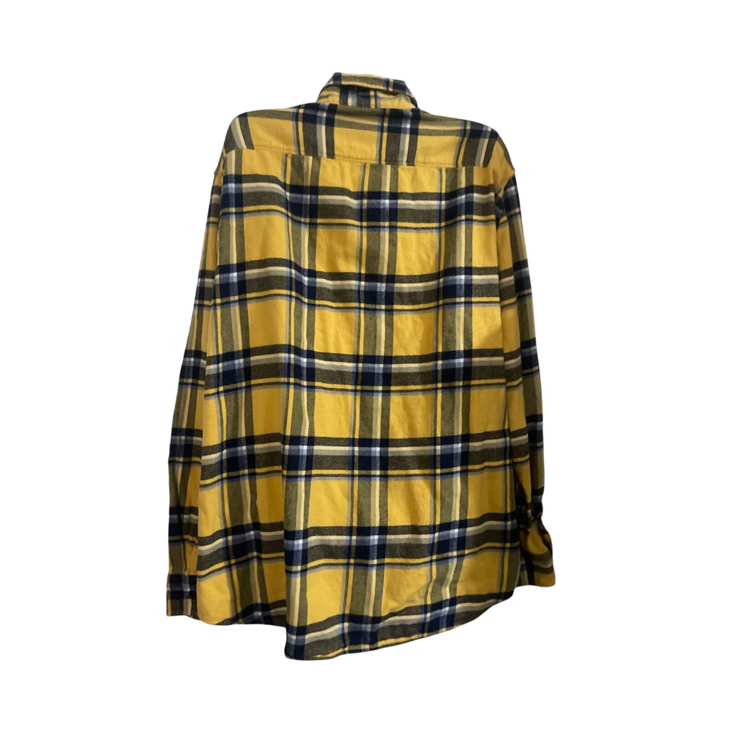 American Eagle Plaid Flannel Long Sleeve Button Shirt SZ XXL Classic Streetwear