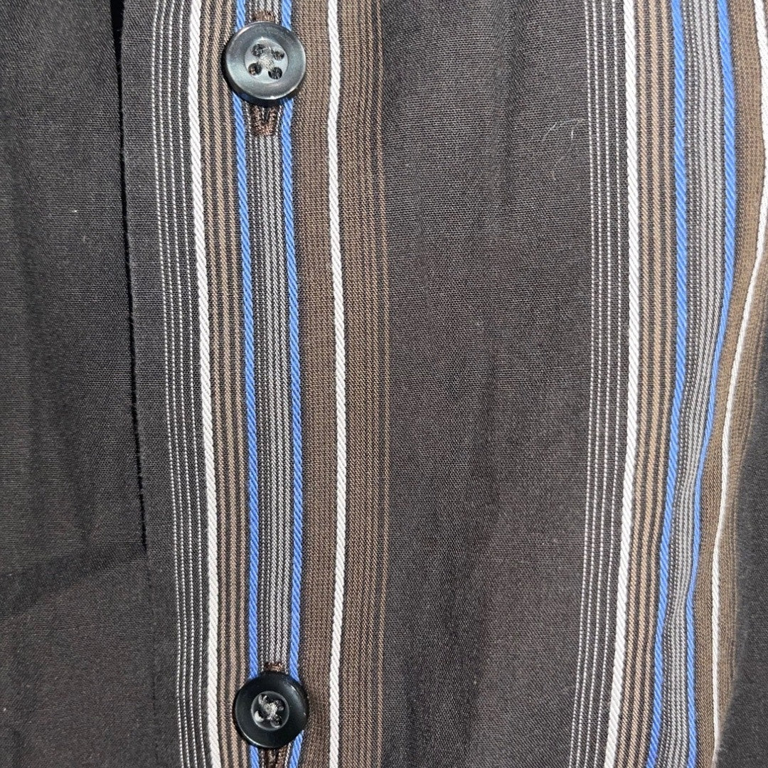 Concepts by Claiborne Striped Button Down Long Sleeve Shirt