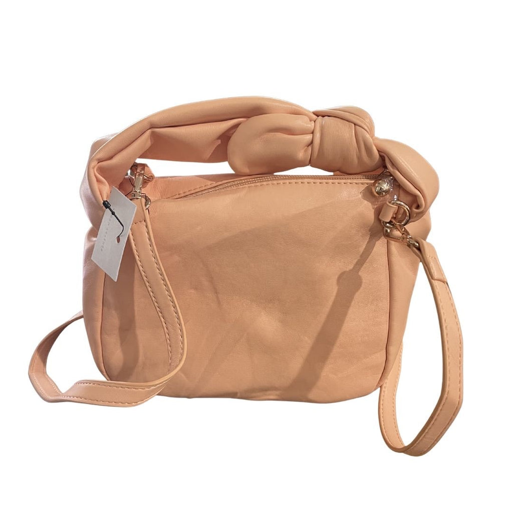 LC Lauren Conrad Top Handle Bow Crossbody Bag Vegan Leather Girly Flirty NWT