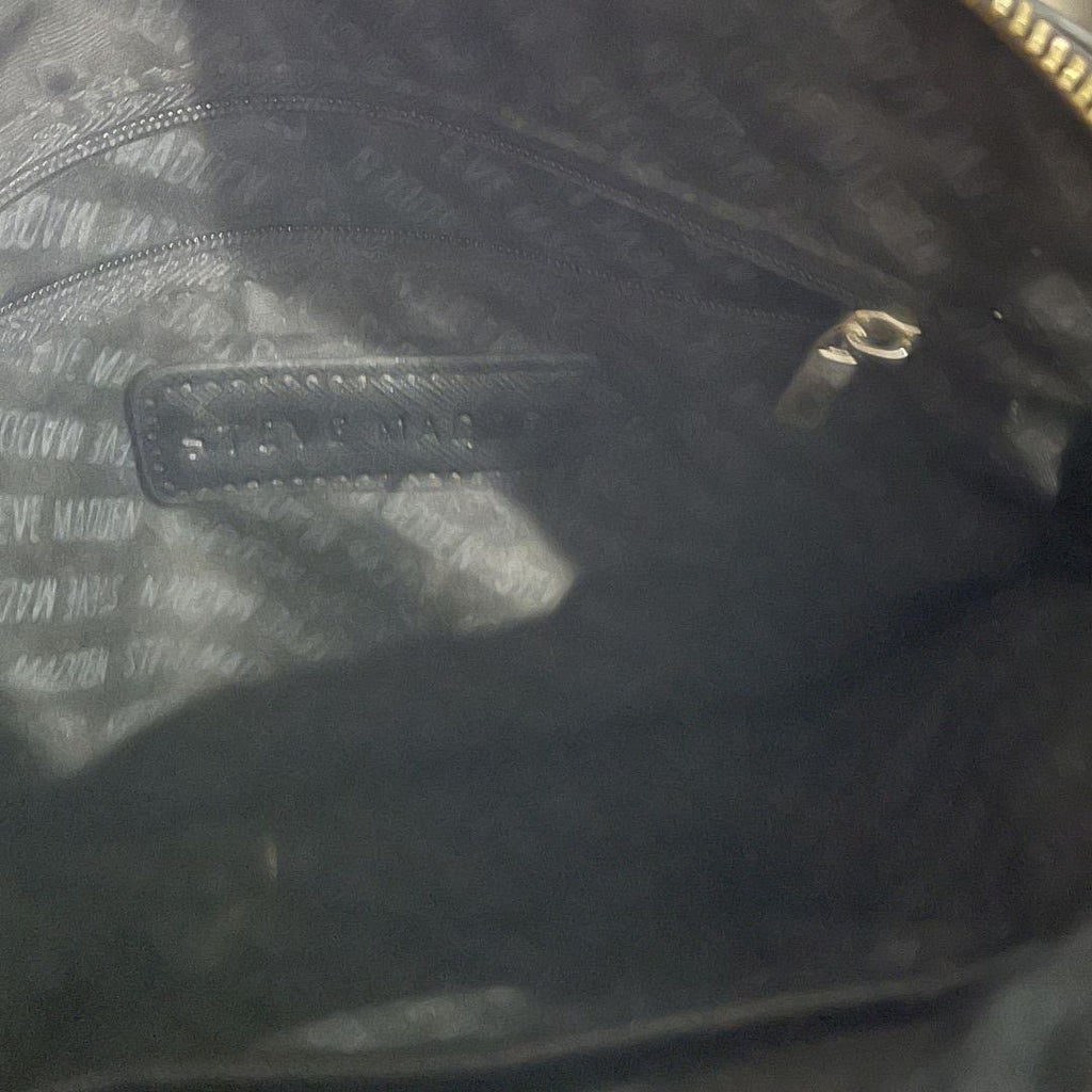 Steve Madden Black Crossbody Bag Dome Shape Chain Strap Y2K Classy Chic