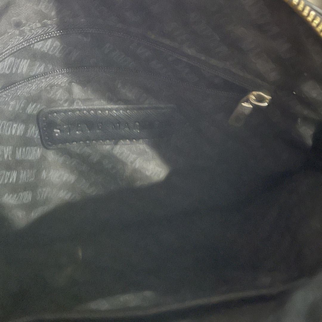 Steve Madden Black Crossbody Bag Dome Shape Chain Strap Y2K Classy Chic