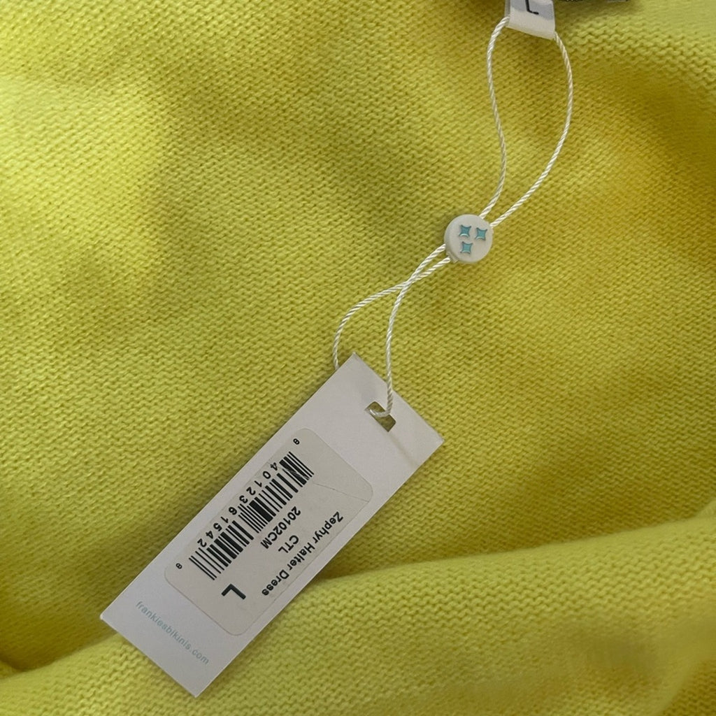 Frankies bikinis Zephyr Cashmere Adjustable Halter Dress NWT Size L