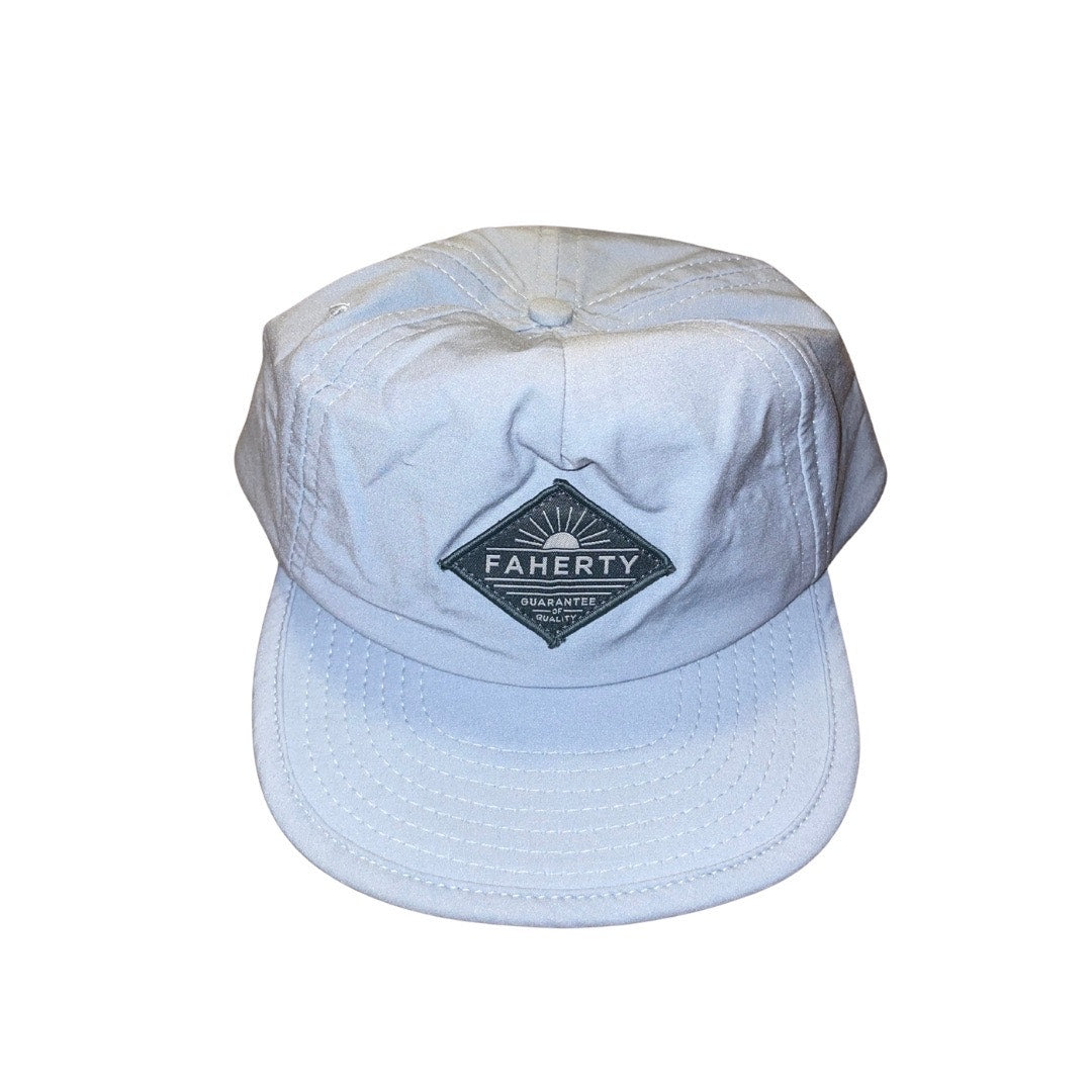 Faherty Brand Men's All day Front Seam Cap Blue Adjustable Hat Snapback Trucker