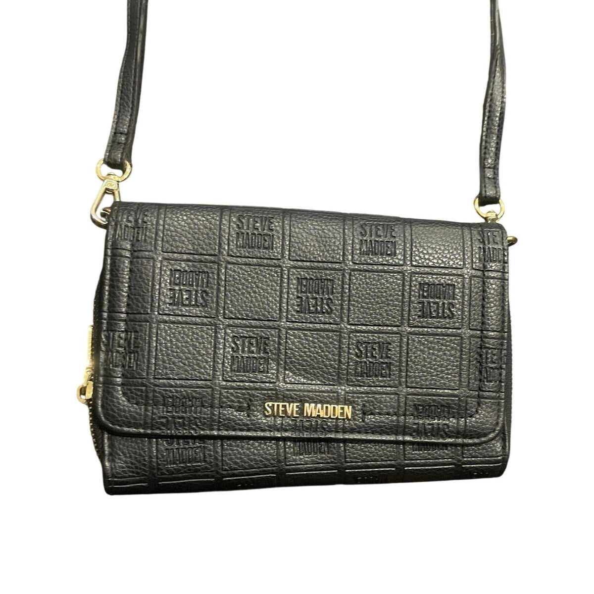 Steve Madden Logo Crossbody Wallet Bag Purse Y2K Classic Chic Minimalist