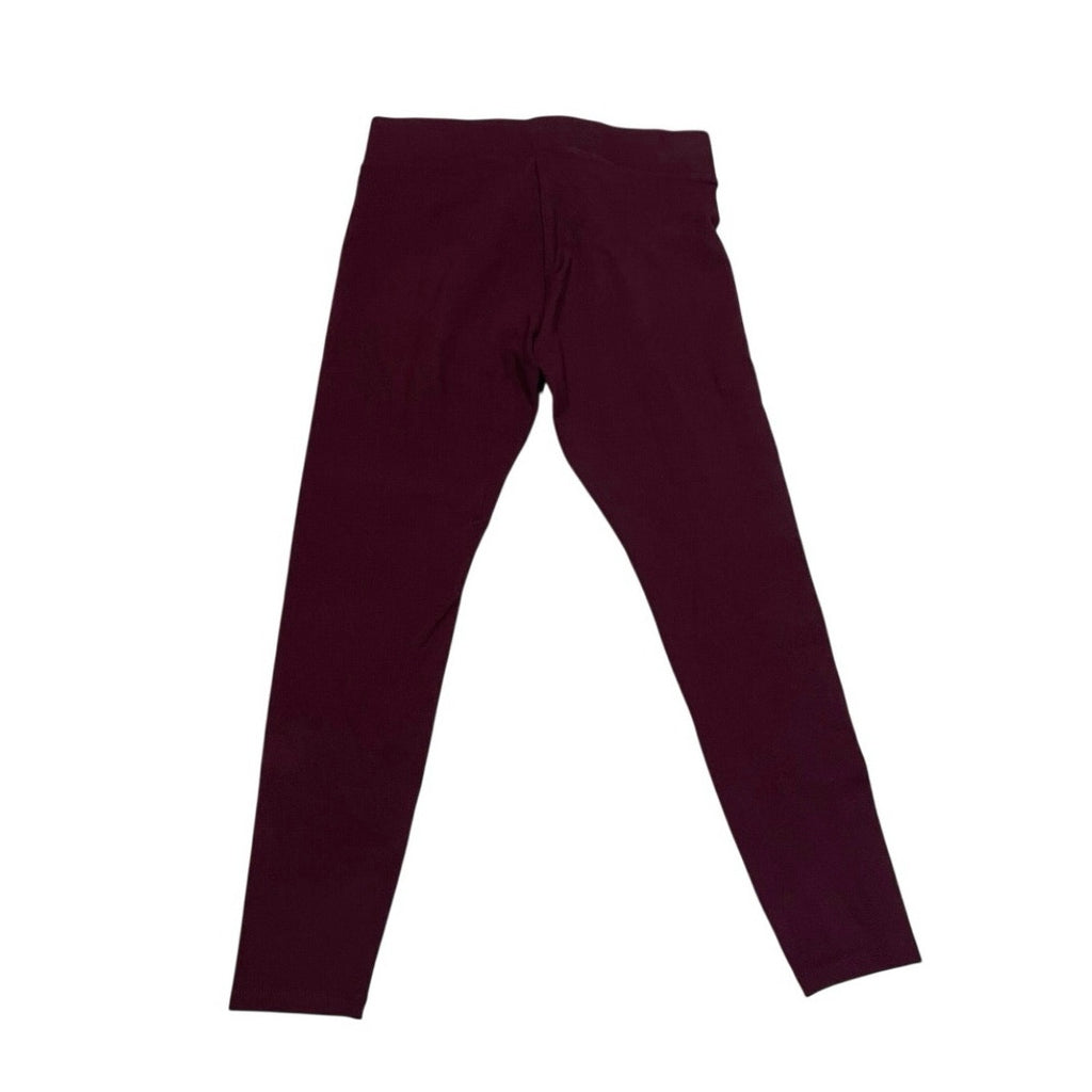 Lark & Ro Amazon Exclusive Pull on Maroon Ankle Length Leggings SZ M Casual Wear