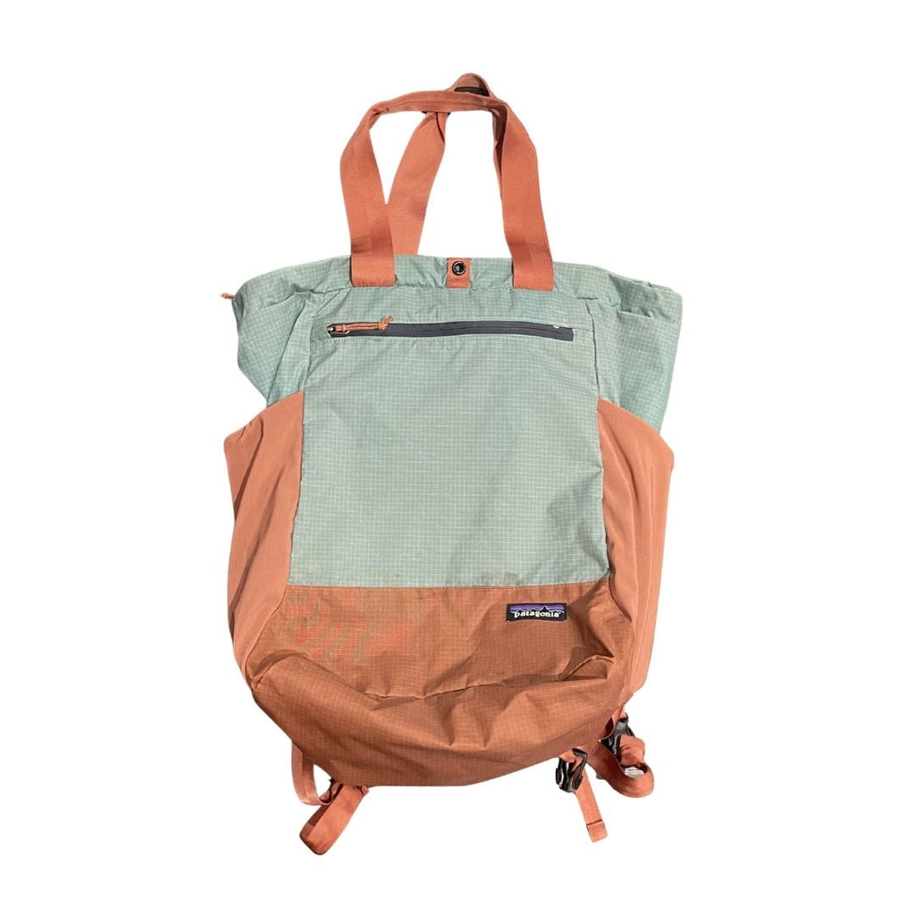 Patagonia Ultralight Black Hole Hybrid Tote Pack 27L Green Brown Backpack Hiking