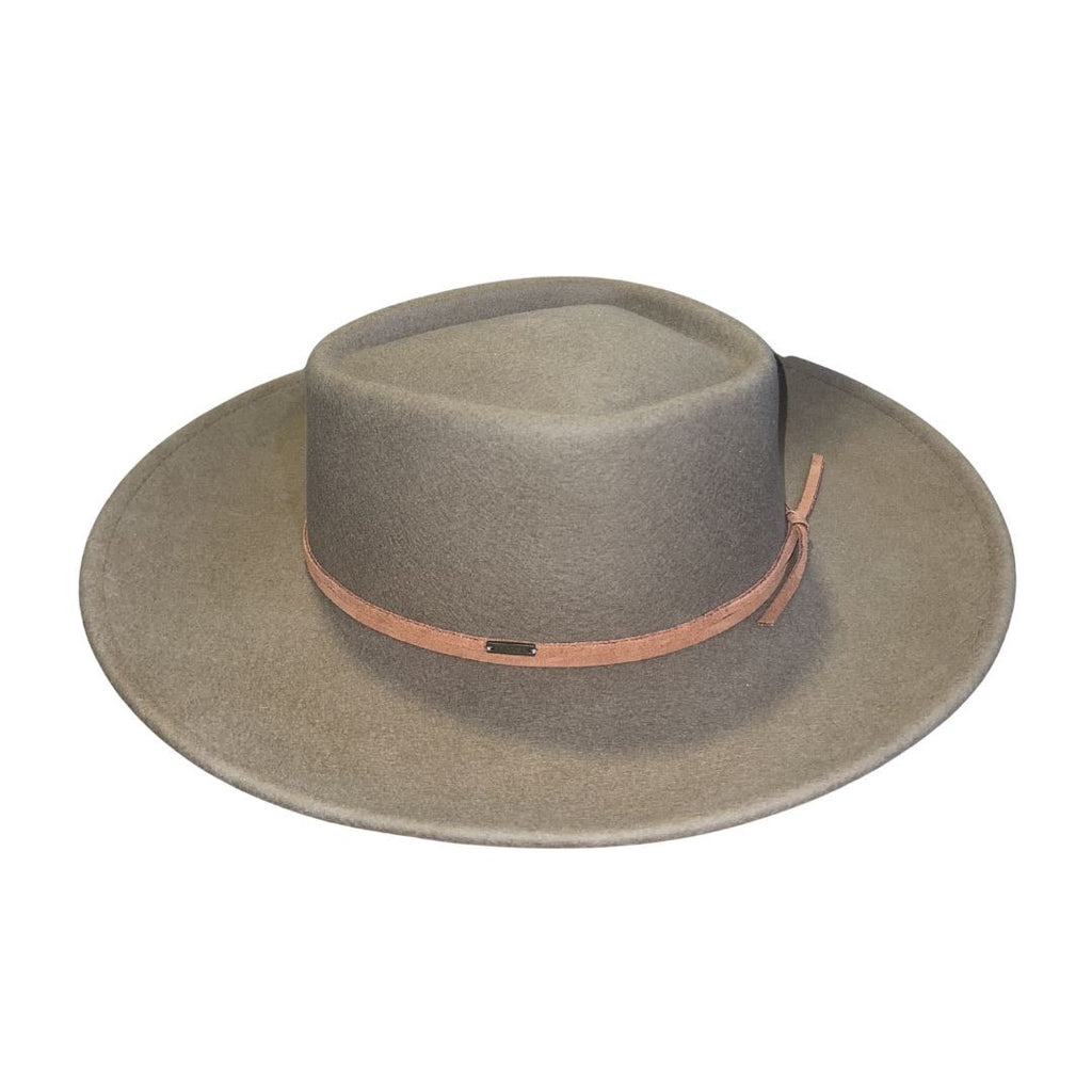 Brixton Brenton Convertabrim Fedora Tobacco Brown SZ Large Adjustable NWT Boho