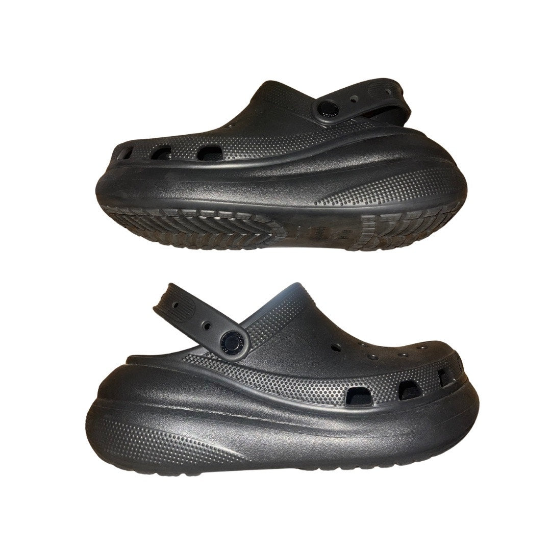 Iconic Crocs Platform Comfort Women Size 8 Unisex Classic Clog Black
