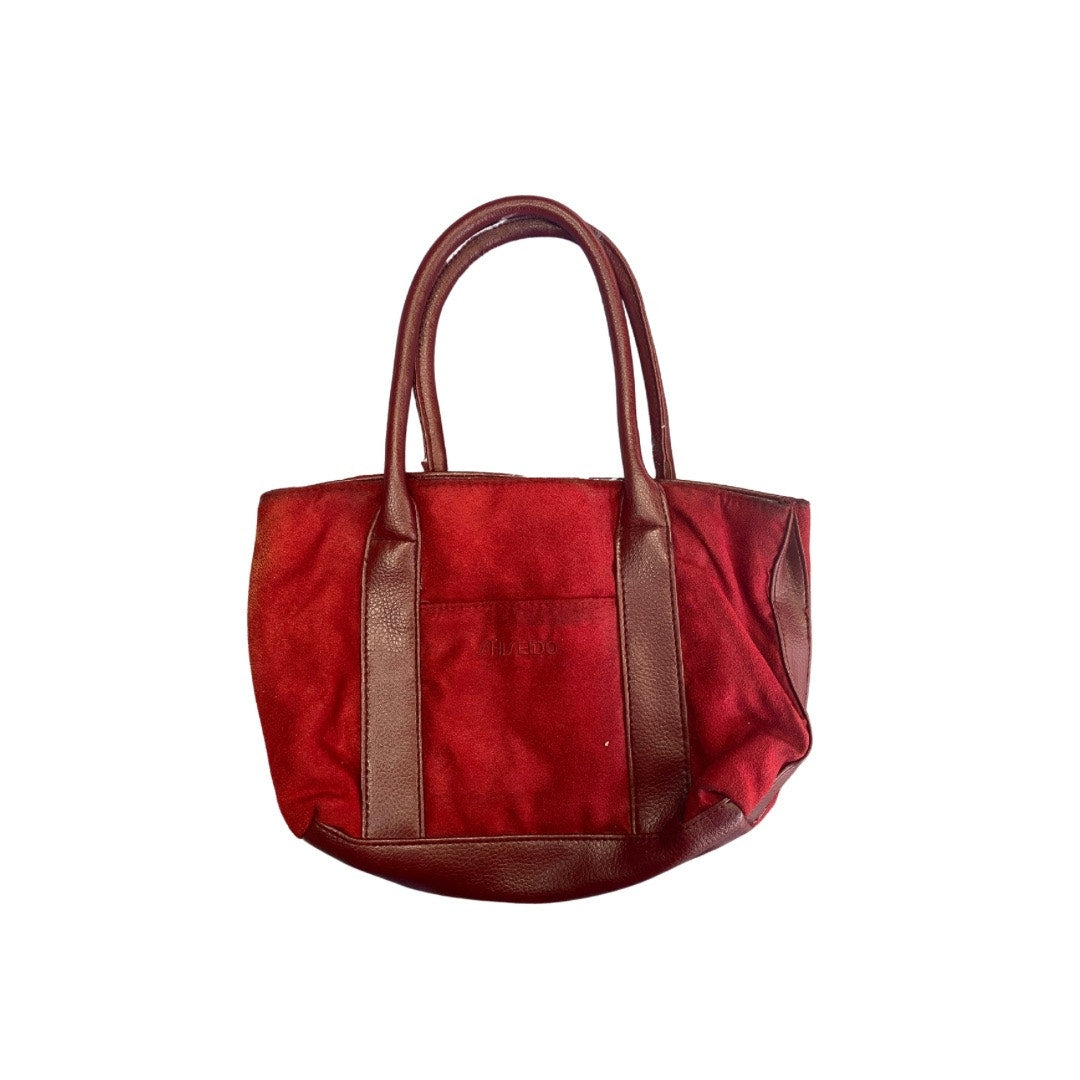 Shiseido Suede Shoulder Purge Bag