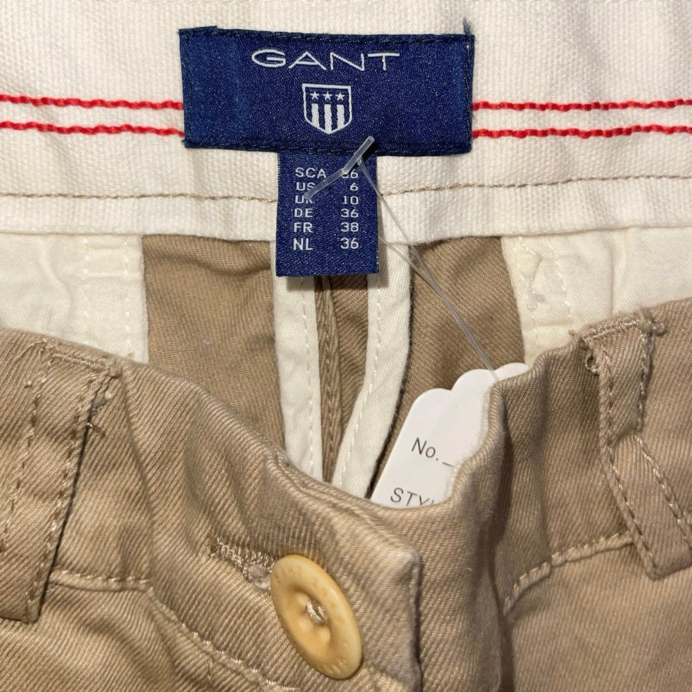 Gant Chino Women Khaki Pants Size 6 Straight leg