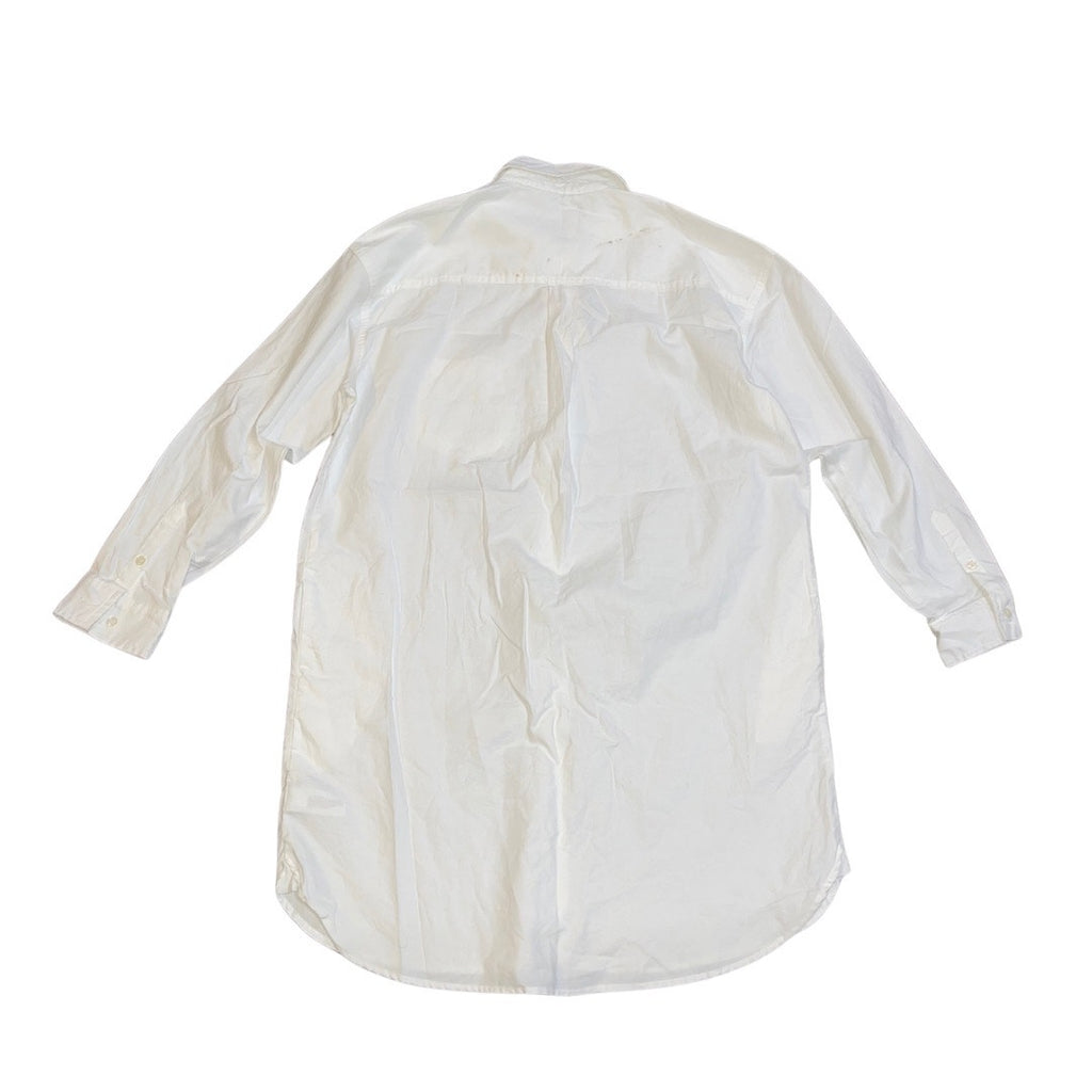 Universal Thread White Button Down Tunic Long Shirt Size Medium NWT Classic