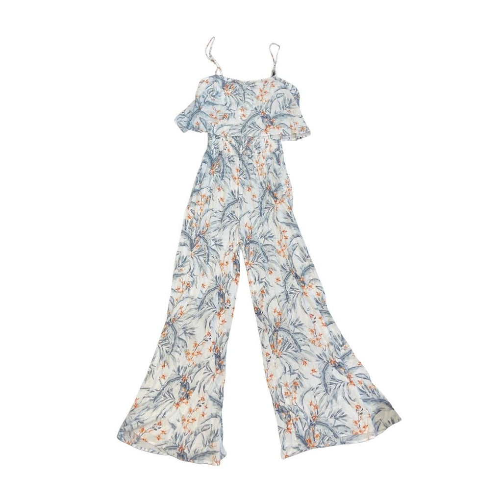 Rip Curl Diamond Bay Jumpsuit Floral SZ Medium NWT Smocked Boho Beachy One Piece