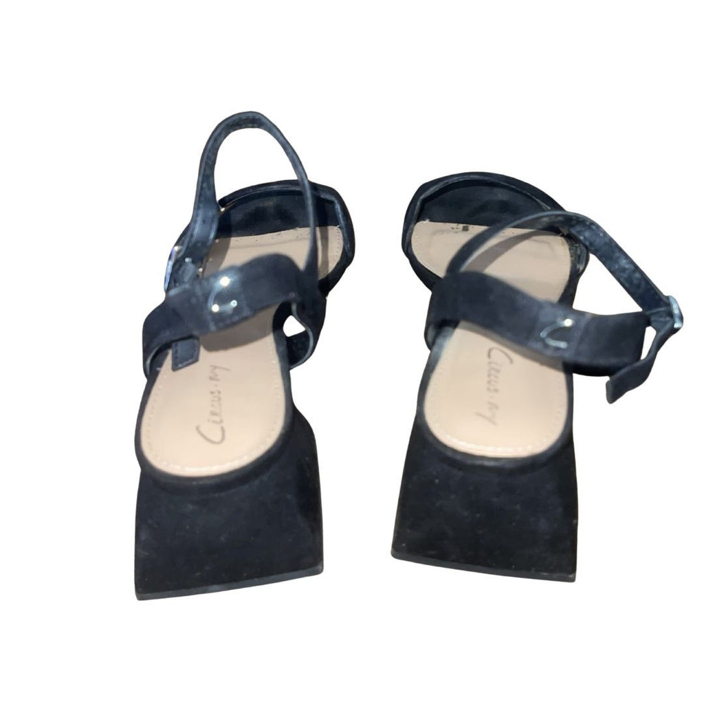 Circus by Sam Edelman Irina Block Heel Ankle Strap Heel Sandal SZ 8 Dressy Chic