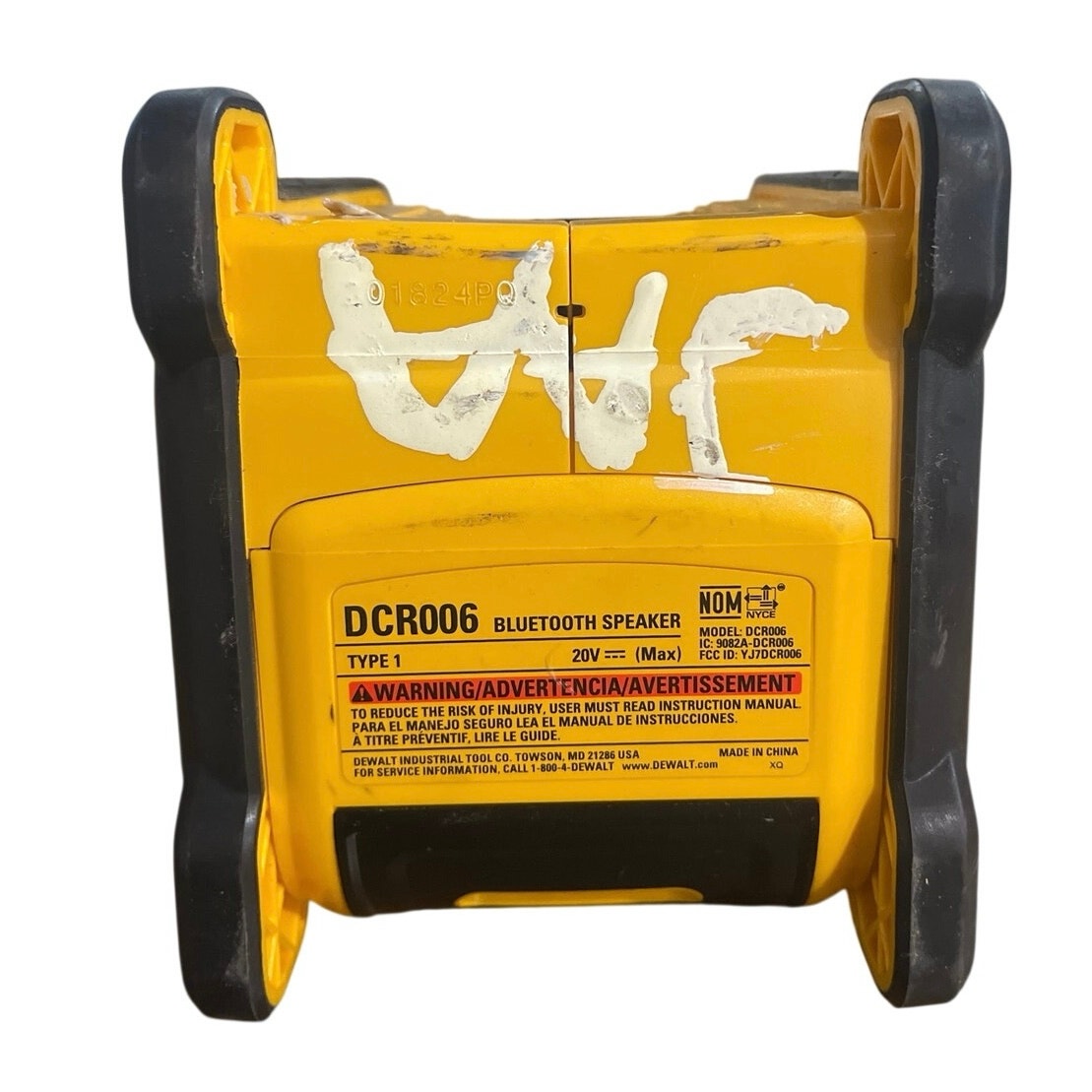 DEWALT 12V/20V DCR006 Jobsite Bluetooth Speaker missing battery / AC power