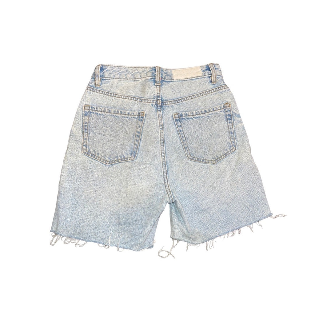 Pacsun Denim Jean Shorts Frayed Hem Size 25 Blue Wash Y2K streetwear Summer