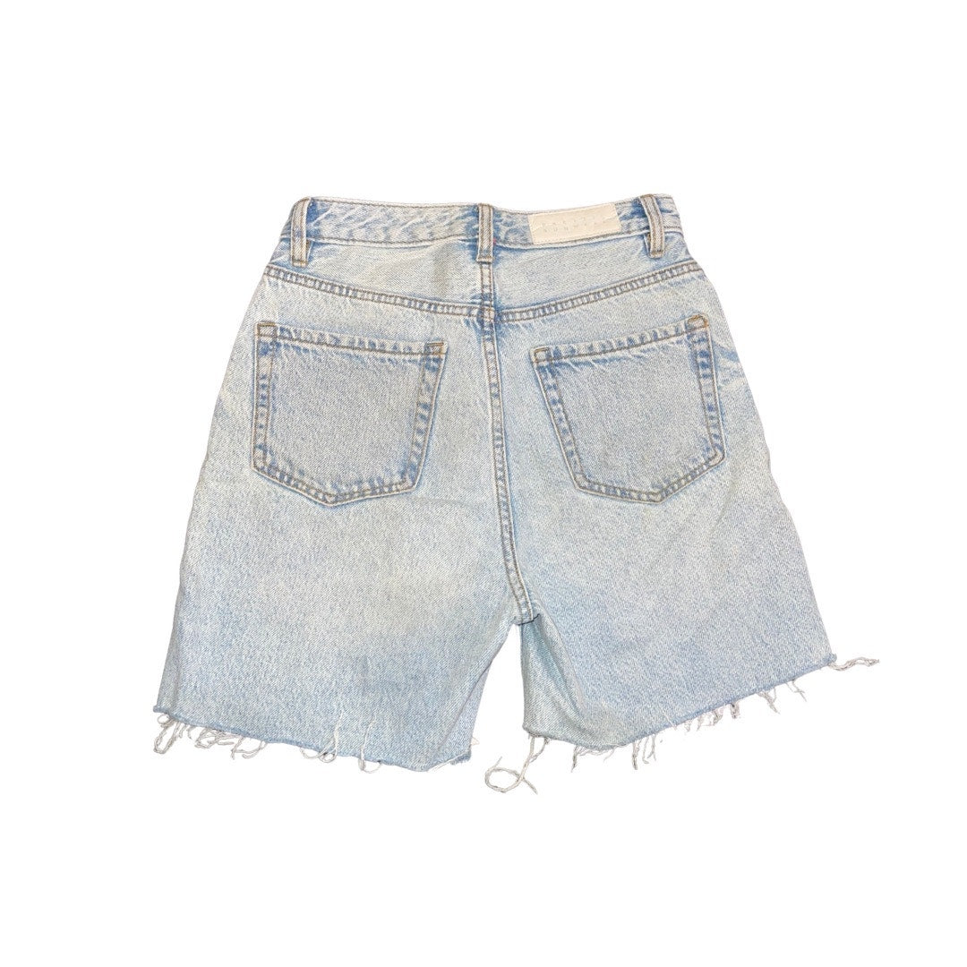 Pacsun Denim Jean Shorts Frayed Hem Size 25 Blue Wash Y2K streetwear Summer