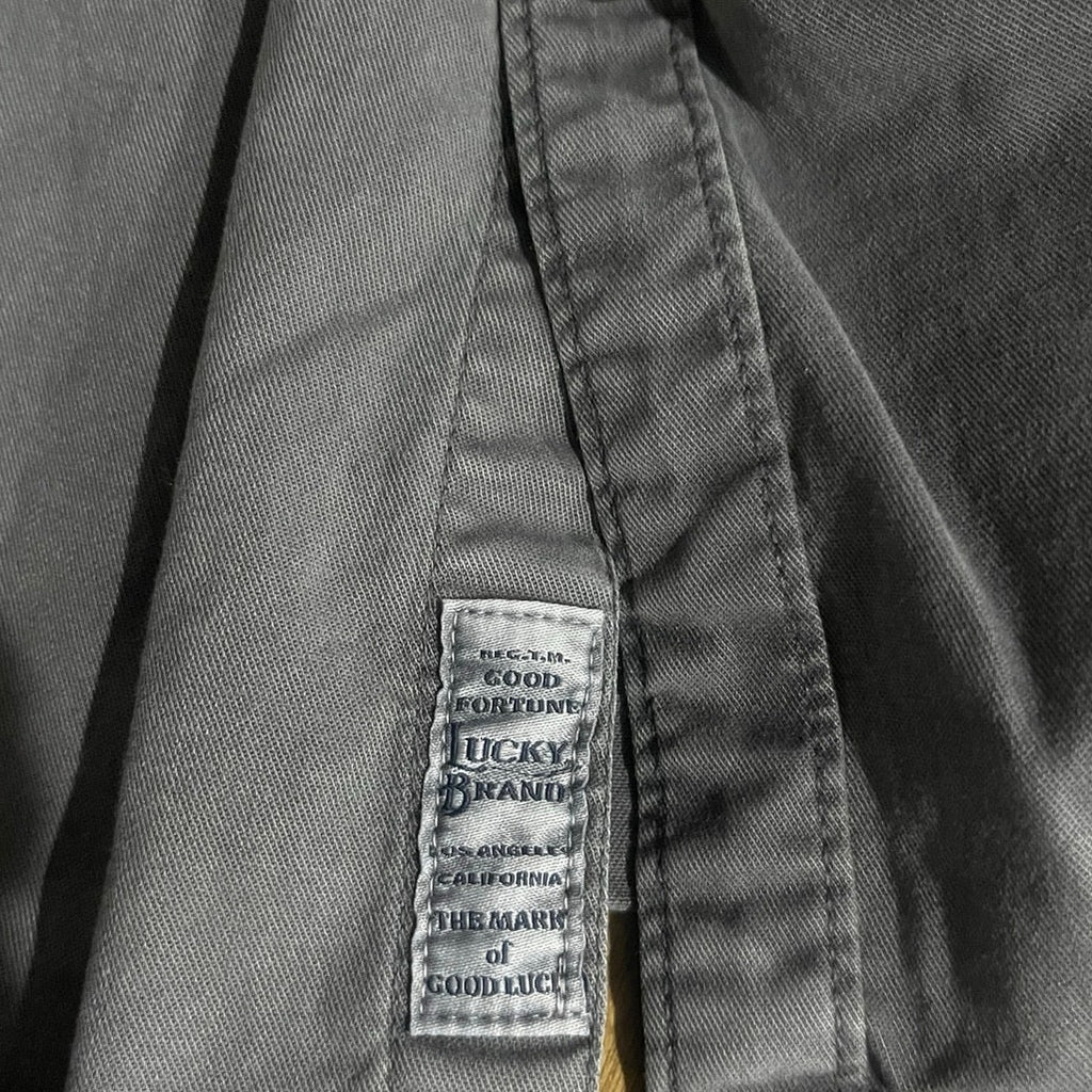 Lucky Brand Saturday Stretch the mark of good luck SZ XL Denim Long Sleeve Shirt