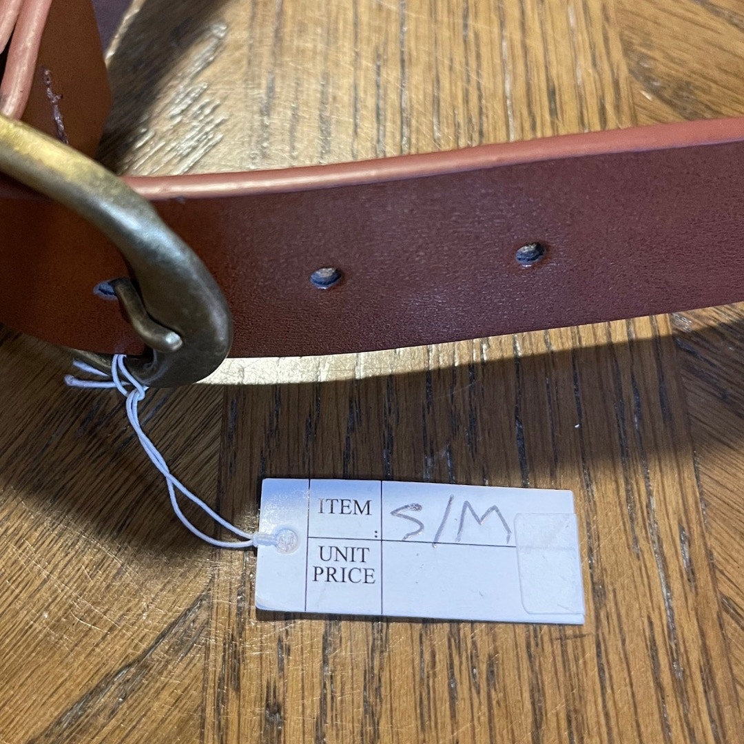 PacSun LA Hearts Studded Flower Belt Size S/M Tan Faux Leather Boho Retro NWOT