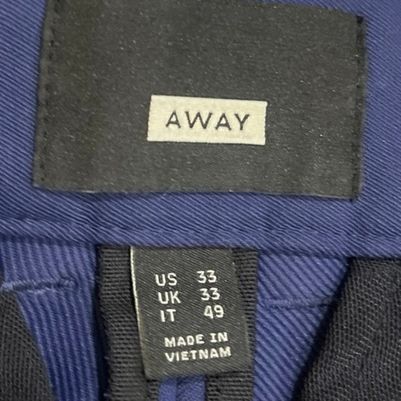 Away Travel Streamline Pants Nylon Chinos SZ 33 Performance Apparel Lightweight