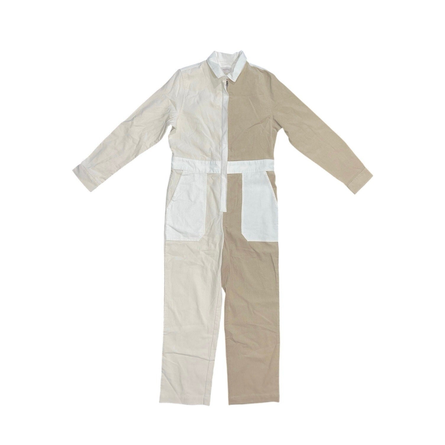 Brixton Women Doug's Hood River Mersey Coverall Dove Vanilla Size Small Jumpsuit