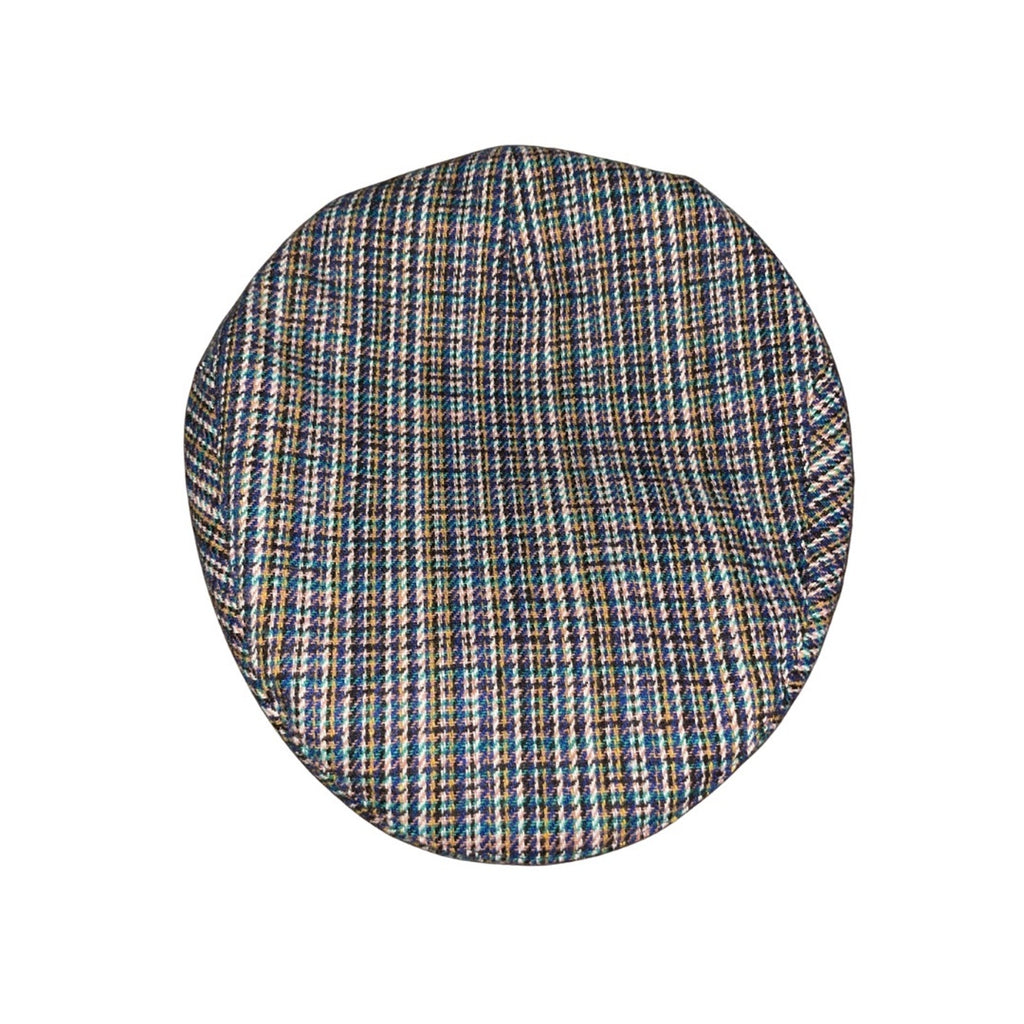 Brixton Hooligan Snap Cap Blue Plaid Size Medium 7 1/2  NWT Newspaper Boy