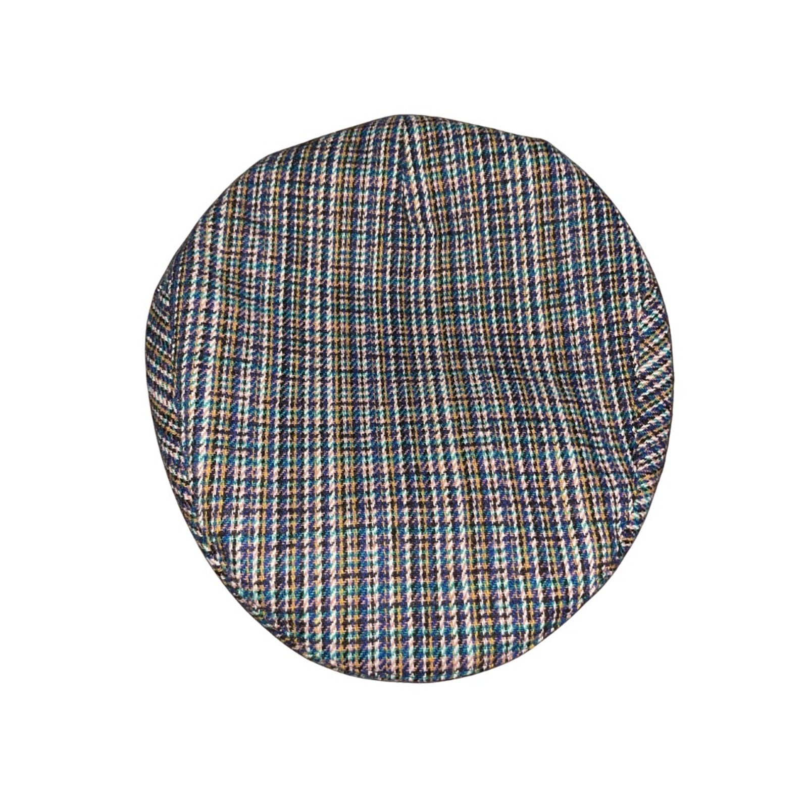 Brixton Hooligan Snap Cap Blue Plaid Size Medium 7 1/2  NWT Newspaper Boy