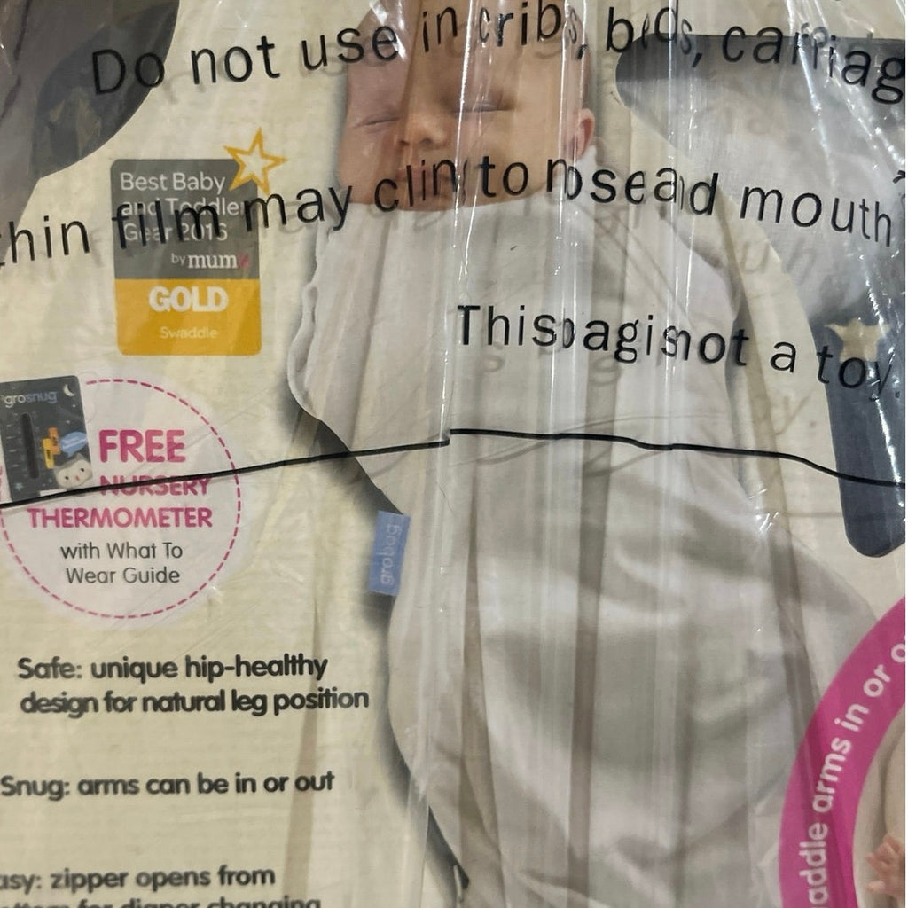 Tommee Tippee GroSnug 2-in-1 Swaddle and Newborn Grobag Sleeper Onesie NEW