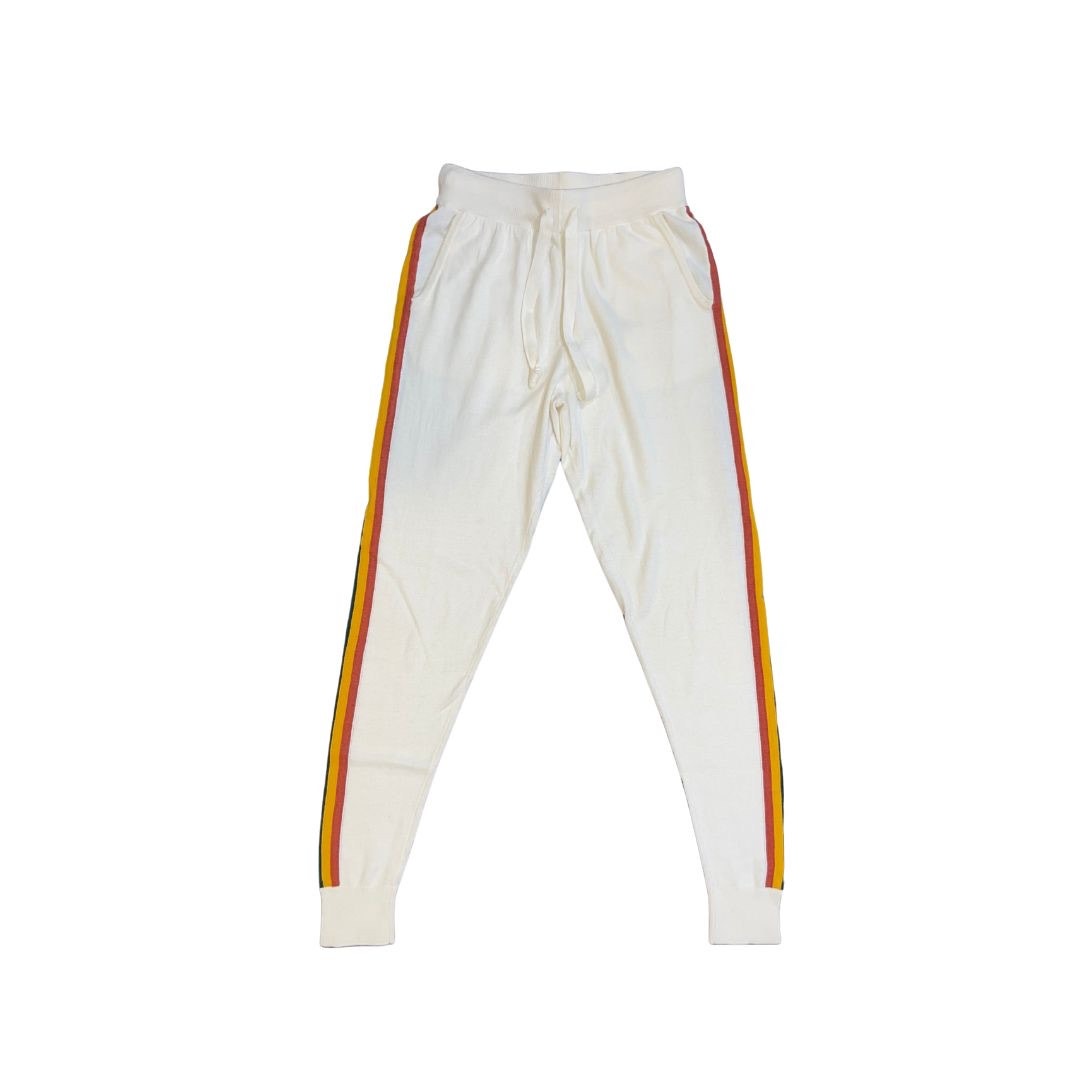 Faherty Womens Jogger Set Crewneck Sweater Joggers Stripes Loungewear Size XS