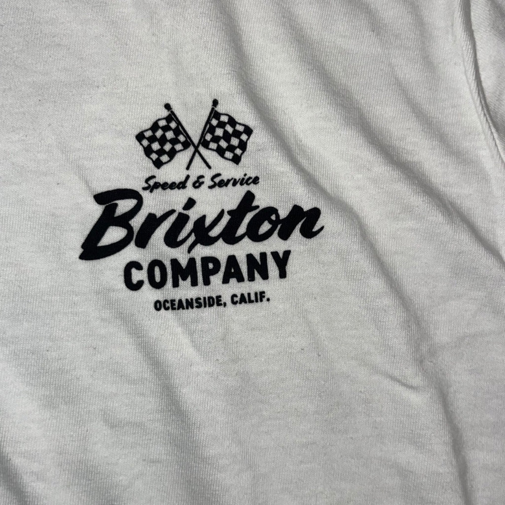 Brixton Wayburn Standar T-Shirt Race Day Print 100% Cotton NWT Size Large