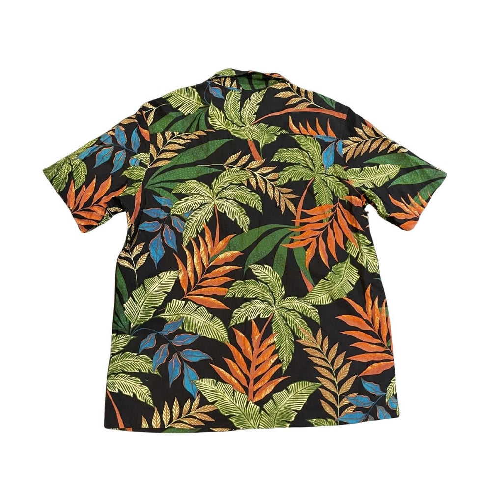 Old Navy Short Sleeve Camp Shirt Tropical Size Medium Hawaiian Beach Resort
