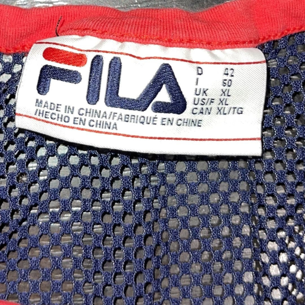 FILA Mesh Long Sleeve Top Size XL 80s Y2K Retro Chic Athletic Sporty