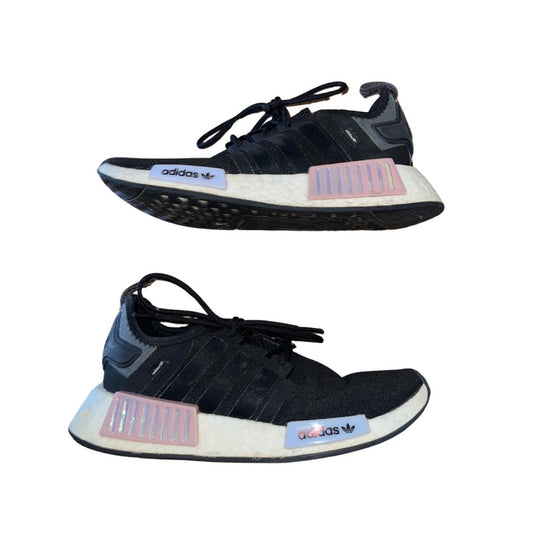 Adidas NMD R1 Athletic Sneakers Black Magic Mauve Shoes Size 7