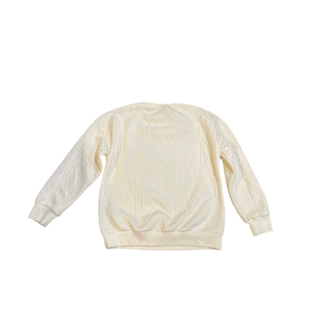 Pretty Garden Women's Pullover Crewneck Sweater SZ S Streetwear Casual