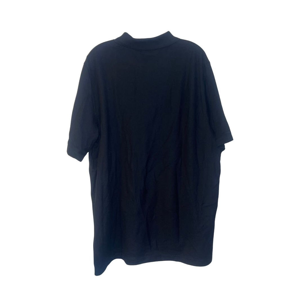 Croft & Barrow Black Polo Short Sleeve Shirt Size XL Cotton Preppy Casual