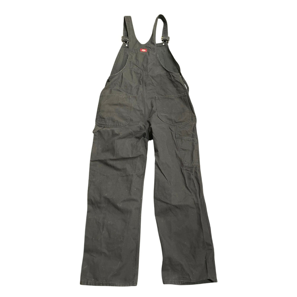 Dickies Men's Classic Bib Canvas Overalls SZ 34x30 Heavy Duty Workwear Utility