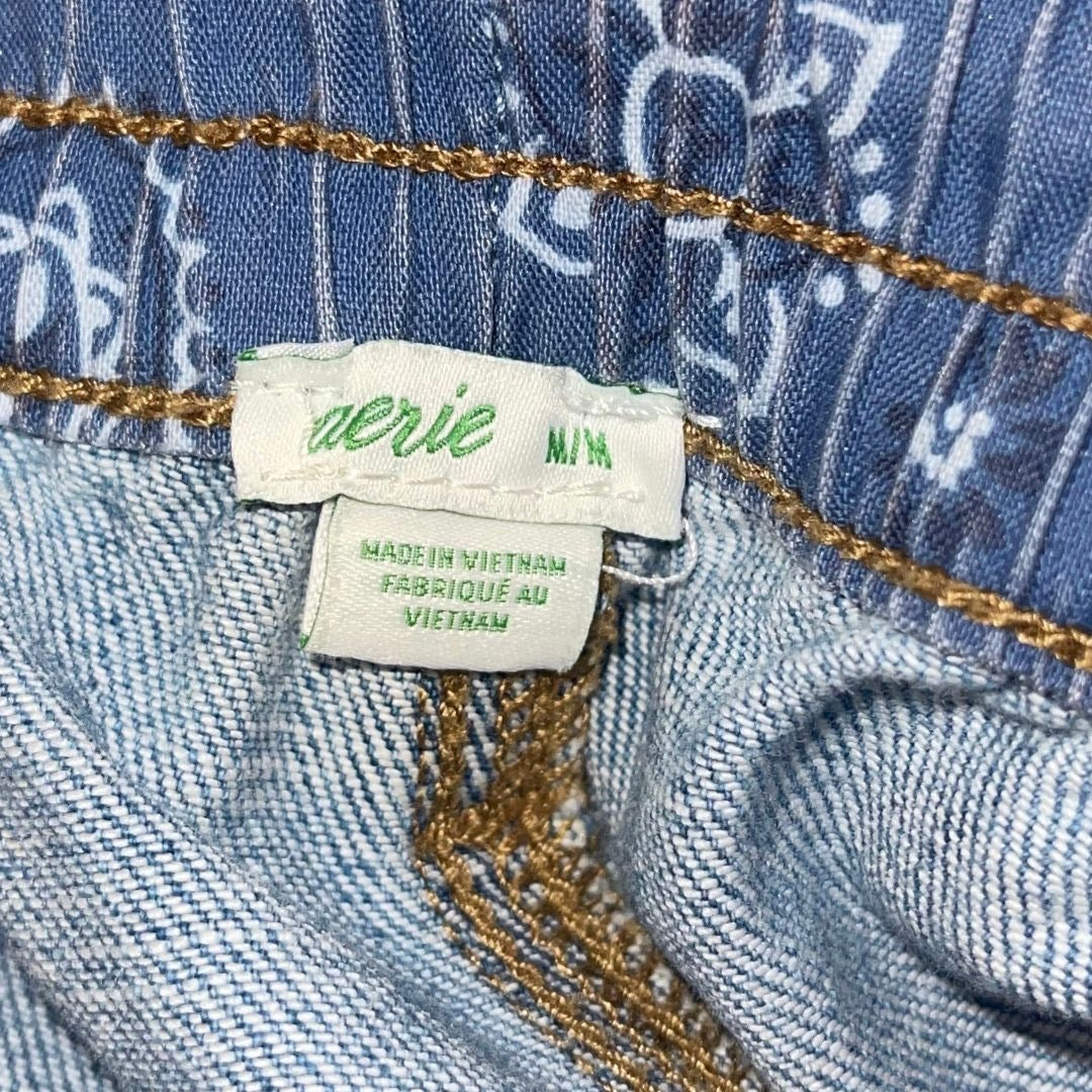 Aerie Cutoff Distressed Shorts Medium Elastic Waist Cowgirl Festival Beach Y2K