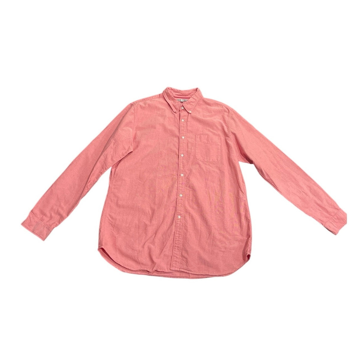 UNIQLO Slim Fit Long Sleeve Button Down Shirt SZ XL Business Casual Preppy