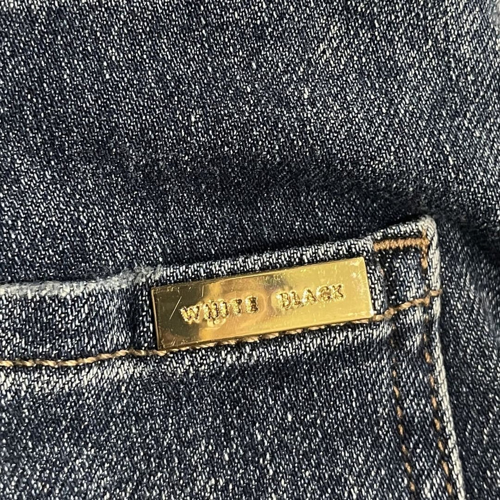 White House Black Market The Straight Crop Denim Jeans Size 8 Casual Chic