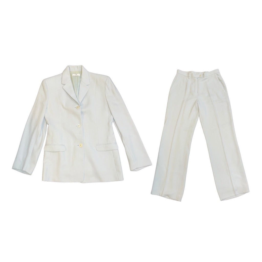 Windsor Baby Blue pinstripe Pant suit Blazer Trousers Career Office Professional