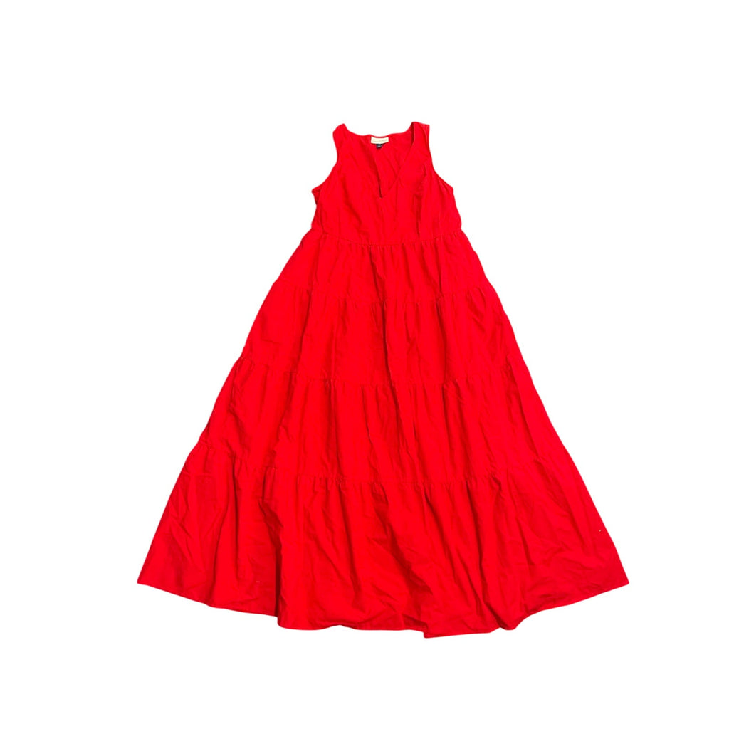 Universal Thread Red Tiered Maxi Sleeveless Dress SZ XL Lagenlook Lighweight