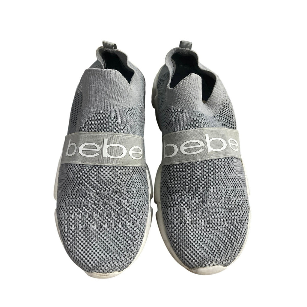BEBE Aindrea Knit Slip on Sneakers Shoes SZ 7 Lightweight Athletic Streetwear