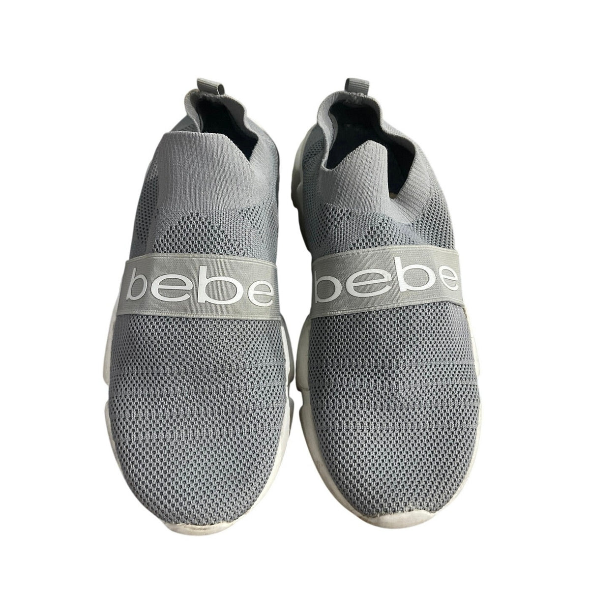 BEBE Aindrea Knit Slip on Sneakers Shoes SZ 7 Lightweight Athletic Streetwear
