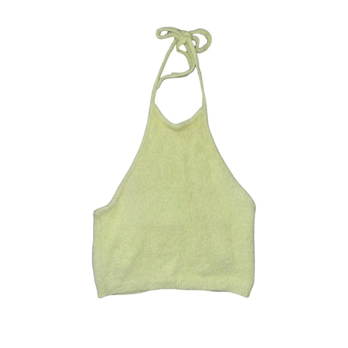PACSUN L.A. Hearts Fuzzy Halter Top SZ M Y2K Festival Coachella Flirty